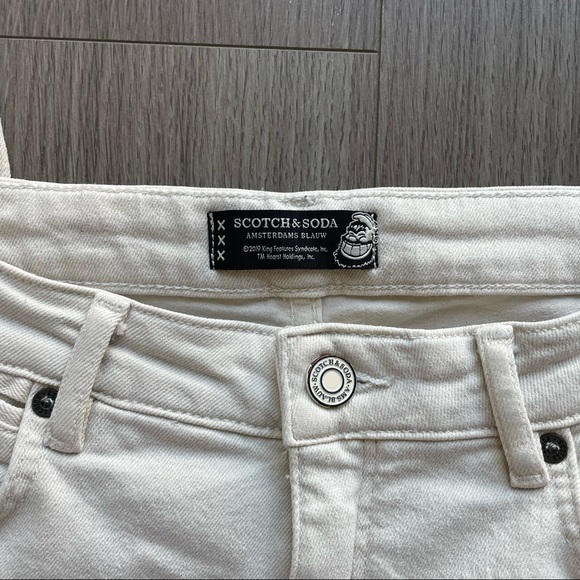 ๐ Scotch & Soda x Popeye / Brutus white slim boyfriend jeans - Picture 6 of 7